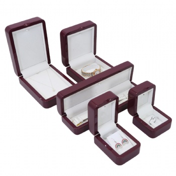 JW-55 wooden jewelry box with LED light